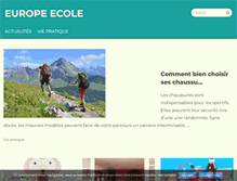 Tablet Screenshot of europe-ecole.fr